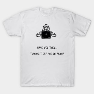 Troubleshooting Dog - Black T-Shirt